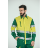 Camisa alta visibilidad HOMBRE KINGSMANN STARLIGHT manga larga, Verde con Amarillo Flúor 1