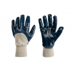Par de guantes algodón con recubrimiento Nitrilo en Palma PSH GN1