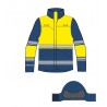 Parka Multirriesgo Alta Visibilidad MUJER KINGSMANN FIRELIGHT bicolor​ Amarillo flúor navy 1