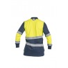 Polo Multirriesgo Alta Visibilidad HOMBRE FIRELIGHT bicolor Amarillo flúor navy 2