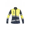 Camisa Multirriesgo Alta Visibilidad MUJER KINGSMANN FIRELIGHT bicolor, Amarillo flúor navy 1