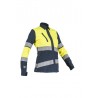 Camisa Multirriesgo Alta Visibilidad MUJER KINGSMANN FIRELIGHT bicolor, Amarillo flúor navy 2