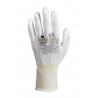 Par de guantes PSH TACT 22-204 BLANCOS nylon con recubrimiento de PU 1