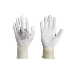 Par de guantes PSH TACT 22-204 BLANCOS nylon con recubrimiento de PU 3