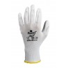 Par de guantes PSH TACT 22-202, BLANCO poliéster con recubrimiento de PU, SOLO Talla 11 1