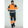 Cazadora alta visibilidad HOMBRE KINGSMANN STARLIGHT, Azul Marino con Naranja Flúor 1