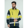 Camisa alta visibilidad HOMBRE KINGSMANN STARLIGHT manga larga, Azul Marino con Amarillo Flúor 1