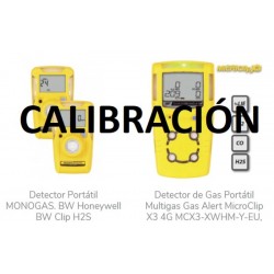 Calibración Revisión estándar de detectores de gases BW