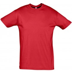 Camiseta laboral manga corta HOMBRE con cuello redondo REGENT Roja