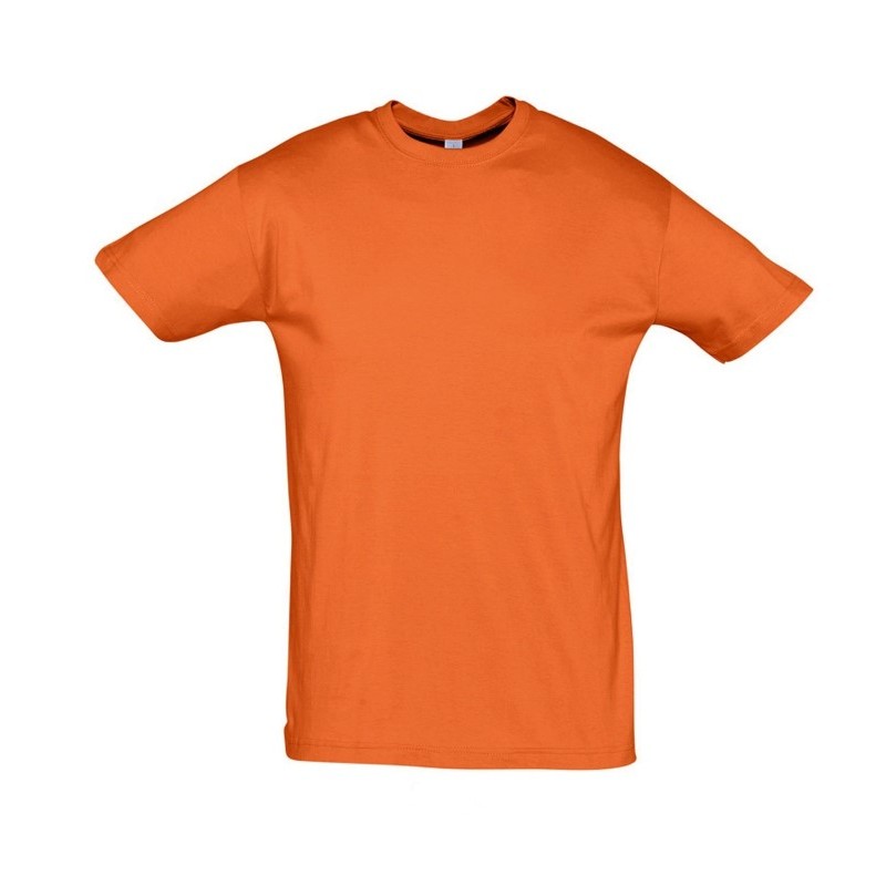 Camiseta laboral manga corta HOMBRE con cuello redondo REGENT Naranja, PLAZO...