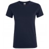 Camiseta laboral MUJER manga corta con cuello redondo REGENT Azul Marino 1