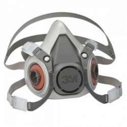 Máscara buconasal 3M 6300 ó media máscara GRANDE para uso con filtros