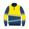 Sudadera alta visibilidad HOMBRE KINGSMANN STARLIGHT, Azul Marino con Amarillo Flúor 1