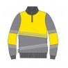 Sudadera alta visibilidad HOMBRE KINGSMANN STARLIGHT, Gris con Amarillo Flúor 1