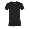 Camiseta laboral MUJER manga corta con cuello redondo REGENT Negro 1
