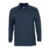 Polo laboral HOMBRE manga Larga WINTER 100% algodón AZUL MARINO 1