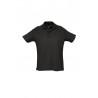 Polo laboral piqué HOMBRE manga corta SUMMER Negro 1