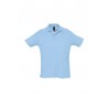 Polo laboral piqué HOMBRE manga corta SUMMER Celeste 1