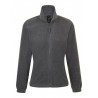 Forro polar laboral MUJER con cremallera NORTH Gris Mezcla 1