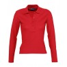 Polo laboral MUJER manga Larga PODIUM Rojo 1