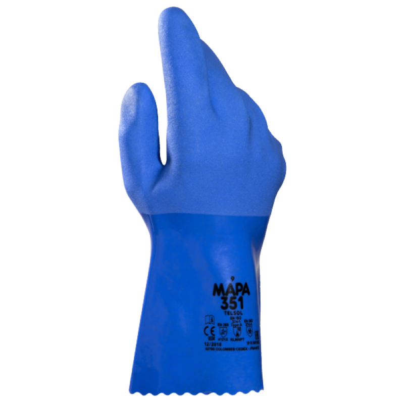 Par de guantes químicos TELSOL 351, MAPA