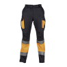 Pantalón ACOLCHADO alta visibilidad MUJER KINGSMANN STARLIGHT, Azul Marino con Naranja Flúor 1