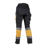 Pantalón ACOLCHADO alta visibilidad MUJER KINGSMANN STARLIGHT, Azul Marino con Naranja Flúor 2