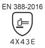 Niveles de Protección GUANTES: 4543 / 4X43E